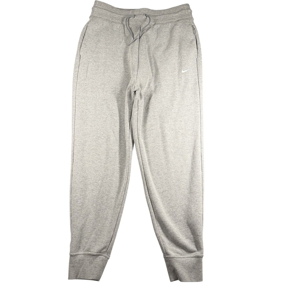 Nike Dri-FIT Pants Womens Medium Gray Joggers French Terry Athletic FB5434-091